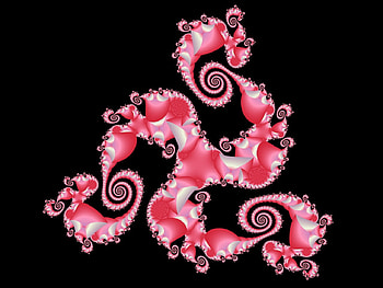 Triple Dragon, dragon, pink, triskelion, triple HD wallpaper
