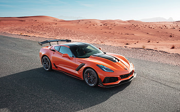 Chevrolet Corvette ZR1, , desert, 2022 cars, supercars, 2022 Chevrolet Corvette, american cars, Chevrolet HD wallpaper