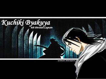 Byakuya, bleach, anime, boy, dark HD wallpaper