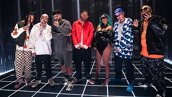 New music drop, J Balvin, Karol G, Nicky Jam, Mau y Ricky HD wallpaper