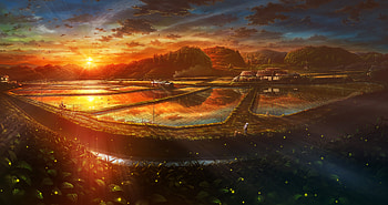 LOvely Scenic, mountains, lovely, rice fiels, scenic HD wallpaper