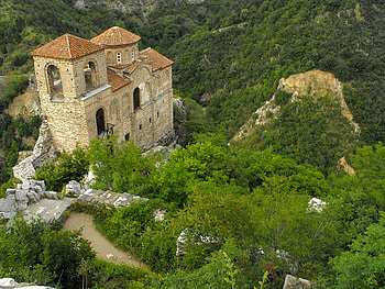 Asenova krepost peak, bulgaria, peak, beauty, mountain HD wallpaper