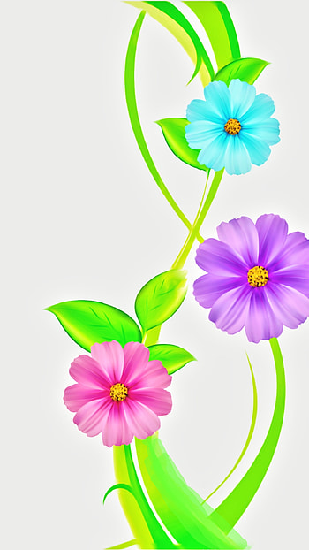 Pastel Flowers, 3d HD phone wallpaper