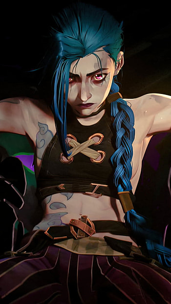 Arcane, Jinx League Of Legends • For You, Arcane Mobile HD phone wallpaper