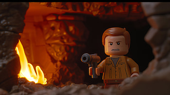 LEGO Adventurer with Blaster, blaster, lego HD wallpaper