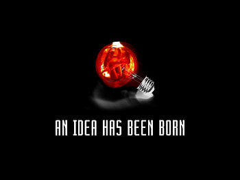 An Idea Has Been Born, vision, light bulb, red, ingenuity, thought HD wallpaper