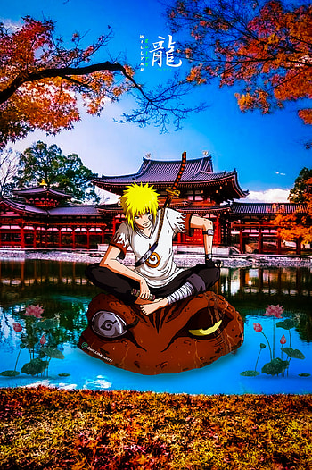 Minato namikaze, naruto, sky, art, halloween, nature, konoha, roud 6, quarto hokage HD phone wallpaper