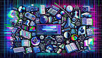 Vibrant Nerd Paradise Collection, nerd, technology, science, Graphics, data HD wallpaper