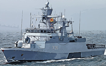 Oldenburg, F263, , German frigate, vector art, Oldenburg drawing, creative art, Oldenburg art, vector drawing, abstract ships, ships drawings, German Navy, Oldenburg F263, FGS Oldenburg HD wallpaper