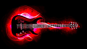 Glowing Guitar 5 | | Pinterest | Guitar pics, Guitars and HD wallpaper