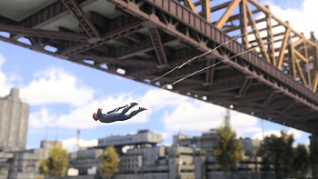 Marvel's Spider-Man 2 Swing Action, video game, Marvel's Spider-Man 2 HD wallpaper