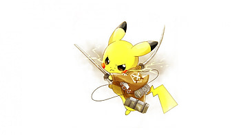 Attack of the Titans Pokemon Pikachu HD wallpaper
