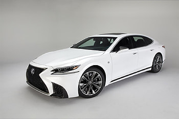 2018 Lexus LS 500 F Sport, Sporty, White, Lexus, 2018 HD wallpaper