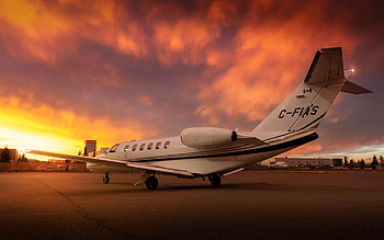 Cessna 525 CitationJet, light business jets, Cessna CJ2, airport aircraft, Cessna HD wallpaper