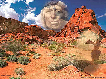 The face in the Desert, sand, clouds, face, sky, bush, rock HD wallpaper