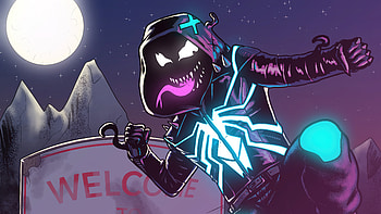 Mania And Neon Venom , venom, superheroes, artist, artwork, digital-art, artstation HD wallpaper