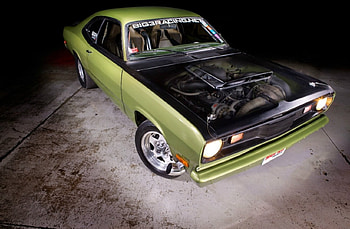 1972-Plymouth-Duster-Turbo, Mopar, Green, 1972, Classic HD wallpaper