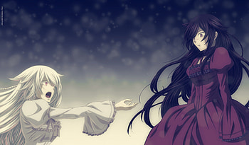 Pandora Hearts, screenshot, gothic, anime, alice, girl, long hair, dark HD wallpaper