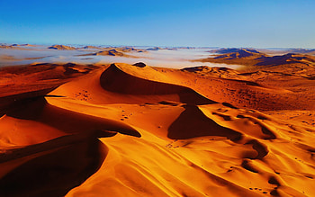 Desert dreams, Nature's canvas, Sandy expanse, Eternal silence HD wallpaper