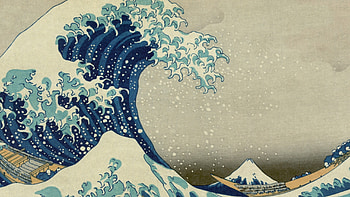japan the great wave off kanagawa katsushika hokusai thirtysix views of mount fuji sea Art HD wallpaper