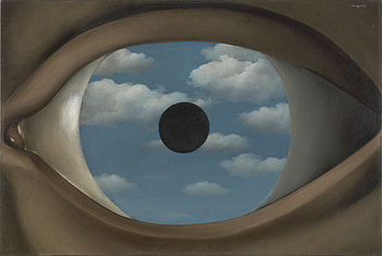 The False Mirror, Magritte HD wallpaper