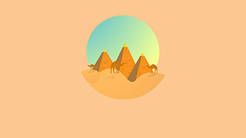 Camel Desert Minimal , camel, artist, artwork, digital-art, minimalism, minimalist HD wallpaper