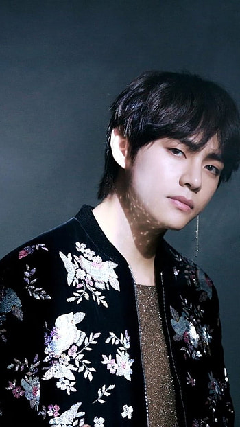 Bts V, Black Theme HD phone wallpaper