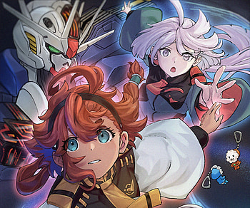 Miorine Rembran & Suletta Mercury, Suletta Mercury, Miorine Rembran, Anime, Mobile Suit Gundam: The Witch from Mercury HD wallpaper