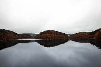 Autumn Forest Lake View , autumn, forest, lake, nature HD wallpaper