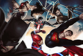 Justice league, movie, superheroes, art HD wallpaper