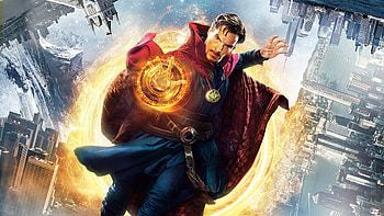 Doctor Strange, Benedict Cumberbatch, Magic cape, Fire destruction HD wallpaper