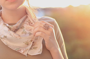 Sunshine Lady, sunny, girl, beautiful, scarf HD wallpaper