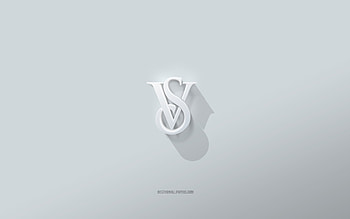 Victorias Secret logo, white background, Victorias Secret 3d logo, 3d art, Victorias Secret, 3d Victorias Secret emblem HD wallpaper