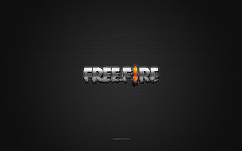 Garena Fire logo, silver shiny logo, Garena Fire metal emblem, gray carbon fiber texture, Garena Fire, brands, creative art, Garena Fire emblem HD wallpaper
