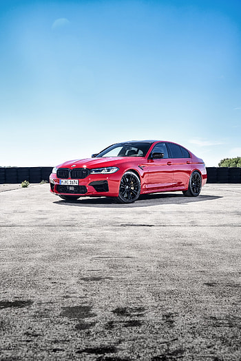 2021 BMW M5 Competition Front Three Quarter, Striking aesthetics, Unmatched performance, Unrivaled speed HD phone wallpaper