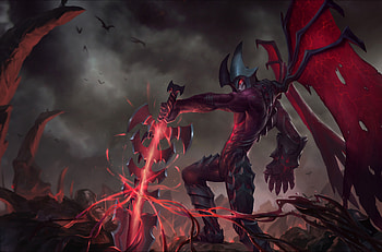 Aatrox, the Darkin Blade, Aatrox (League of Legends), video game, League Of Legends HD wallpaper