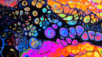 Colorful Stains Paint Mixed Abstraction Abstract HD wallpaper