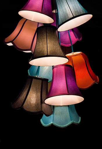 Miscellanea, Miscellaneous, Multicolored, Motley, Lamp, Illumination, Lighting, Lamps, Shade, Lampshade HD phone wallpaper