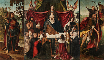 Jan Provoost - Triptych of Our Lady of Mercy, religious, christian, artistic, oil HD wallpaper