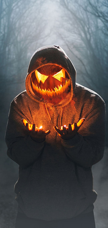 Halloween , Haunted aesthetics, Pumpkin patches, Creepy atmosphere HD phone wallpaper