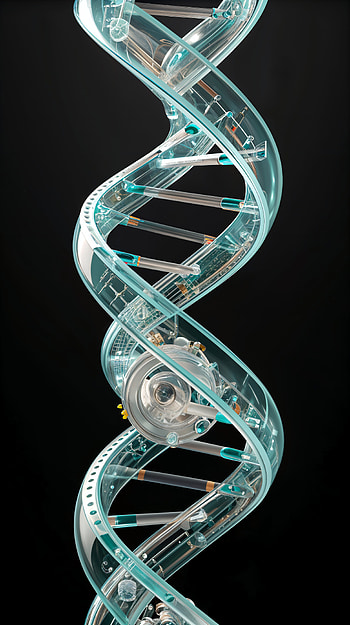 DNA Dreams: A Stunning Double Helix HD phone wallpaper