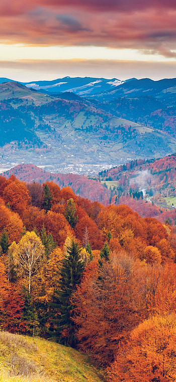 Mountains, Autumn HD phone wallpaper