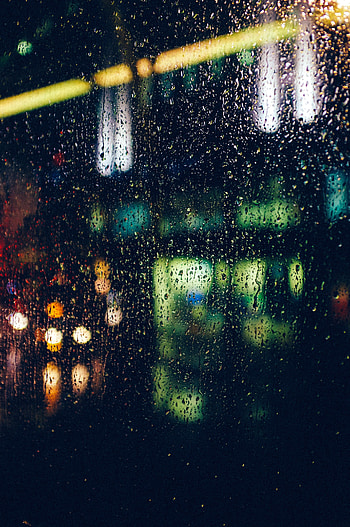 Drops, Macro, Glare, Glass, Window, Bokeh, Boquet HD phone wallpaper