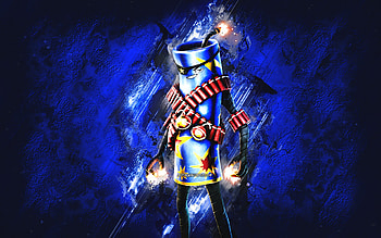 Fortnite Nitrojerry Skin, Fortnite, main characters, blue stone background, Nitrojerry, Fortnite skins, Nitrojerry Skin, Nitrojerry Fortnite, Fortnite characters HD wallpaper