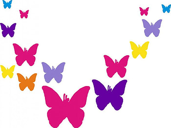 Butterflies on white, on white, butterflies HD wallpaper