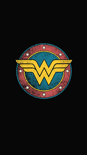 Wonder Woman, badge, symbol HD phone wallpaper