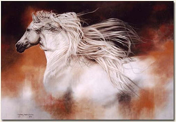 attraction, white, painting, art, clouds, beautyful HD wallpaper