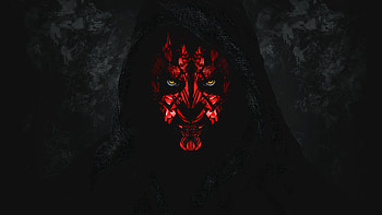 Sith Shadows: Darth Maul Red & Black, Movie, Star Wars, Red And Black, Dark HD wallpaper