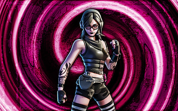 Jawbreaker, purple grunge background, Fortnite, vortex, Fortnite characters, Jawbreaker Skin, Fortnite Battle Royale, Jawbreaker Fortnite HD wallpaper