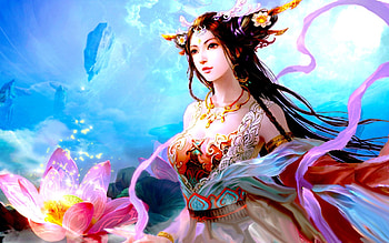 BEAUTIFUL PRINCESS, flowers, princess, art, beauty HD wallpaper